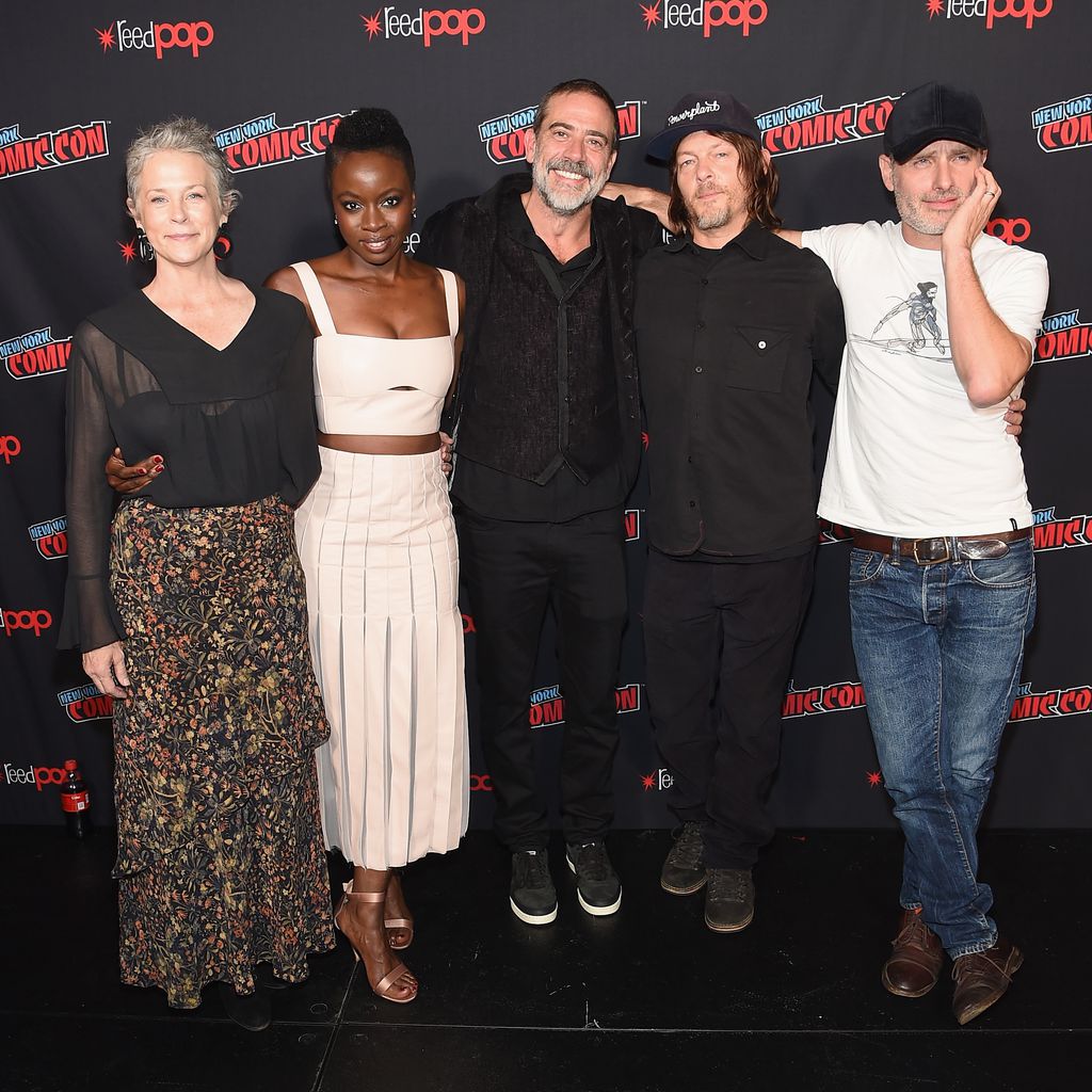 Melissa McBride, Danai Gurira, Jeffrey Dean Morgan, Norman Reedus und Andrew Lincoln