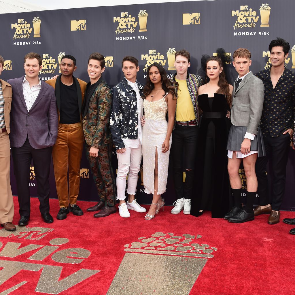 Der "Tote Mädchen lügen nicht"-Cast, 2018 bei den MTV Movie Awards