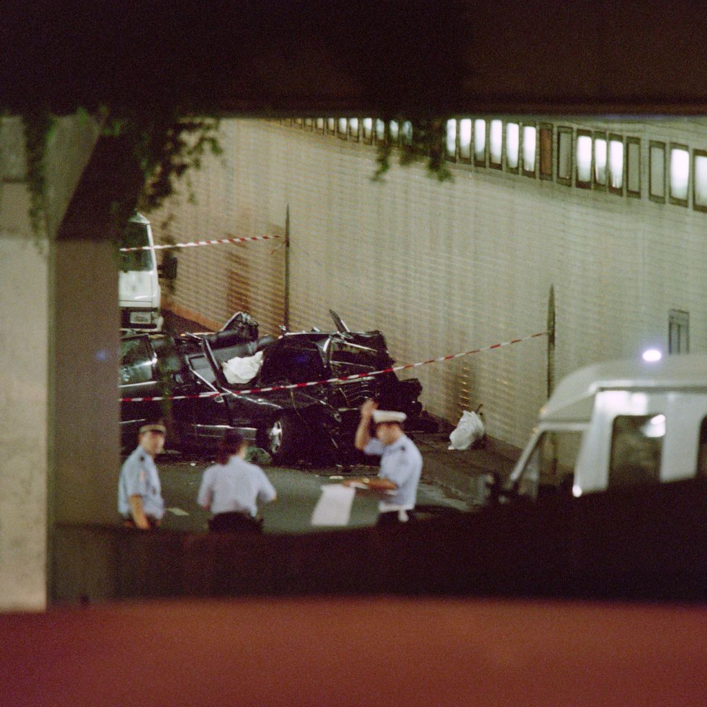 Der Unfallwagen von Prinzessin Diana und Dodi Al-Fayed