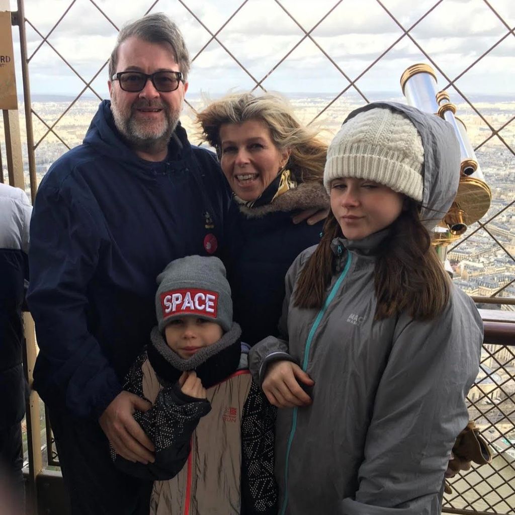 Derek Draper und Kate Garraway mit ihren Kindern