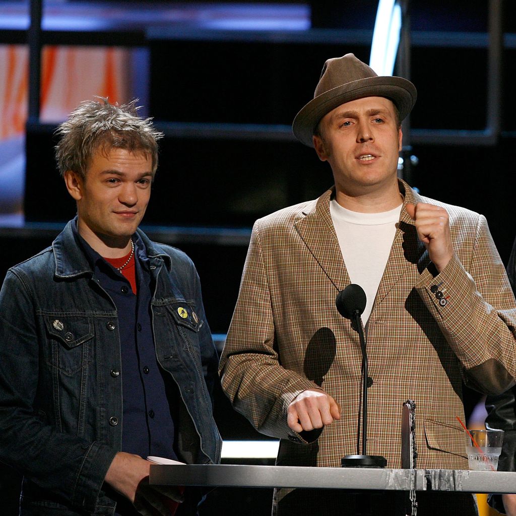 Deryck Whibley, Steve Jocz und Jason McCaslin von der Band Sum 41