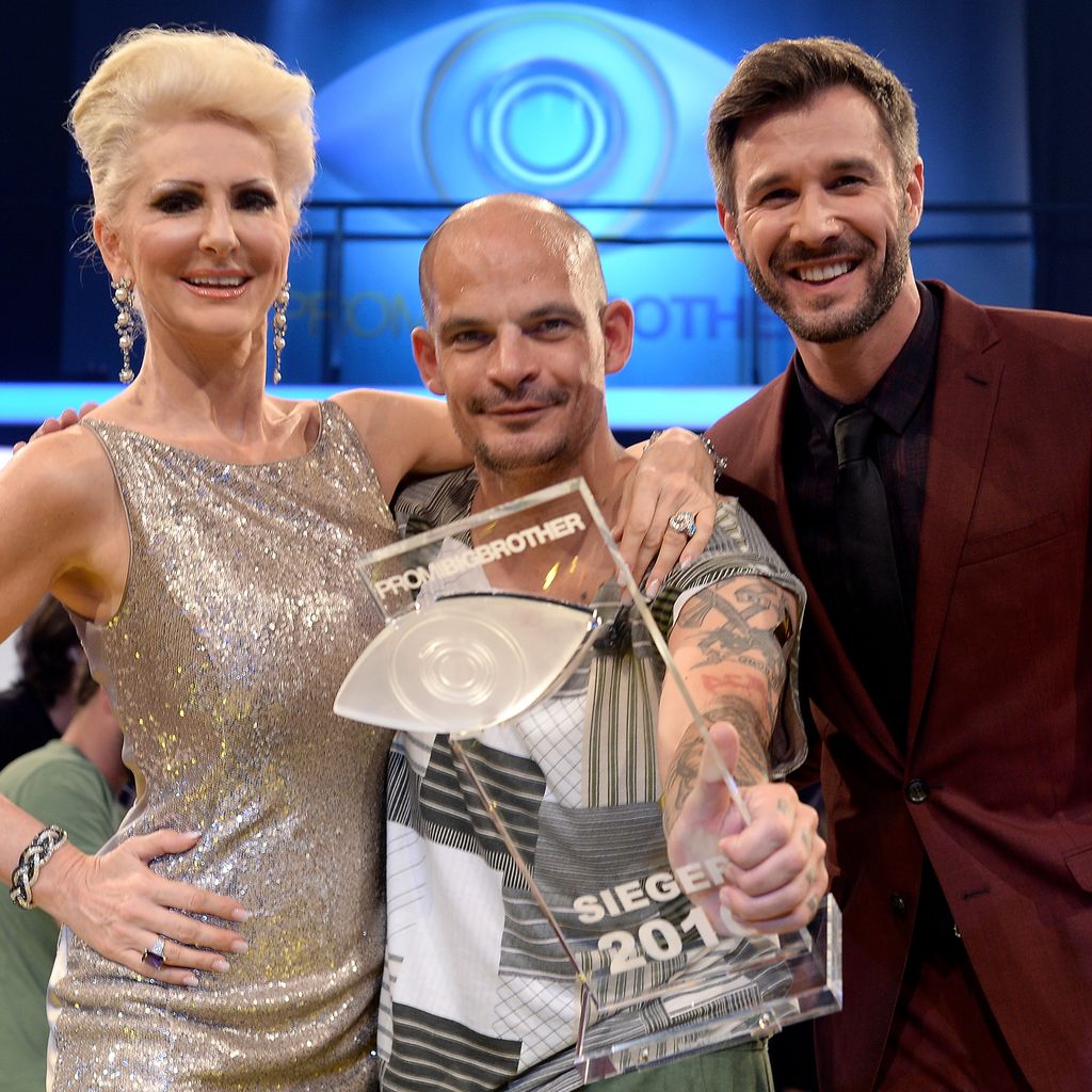 Desiree Nick, Ben Tewaag und Jochen Schropp in der Finalshow von "Promi Big Brother"