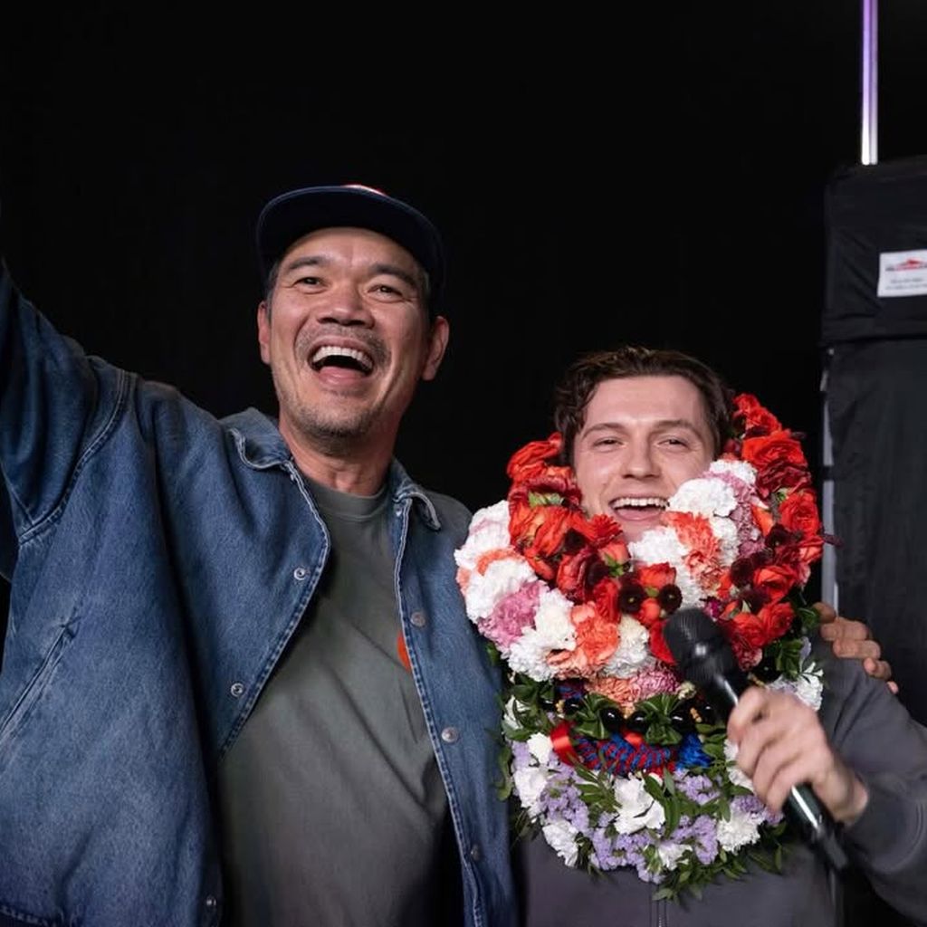 Destin Daniel Cretton und Tom Holland zum Abschluss der Dreharbeiten zu "Spider-Man: Brand New Day"