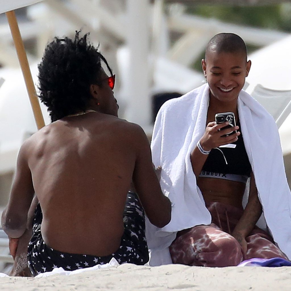 De'Wayne und Willow Smith im Dezember 2021