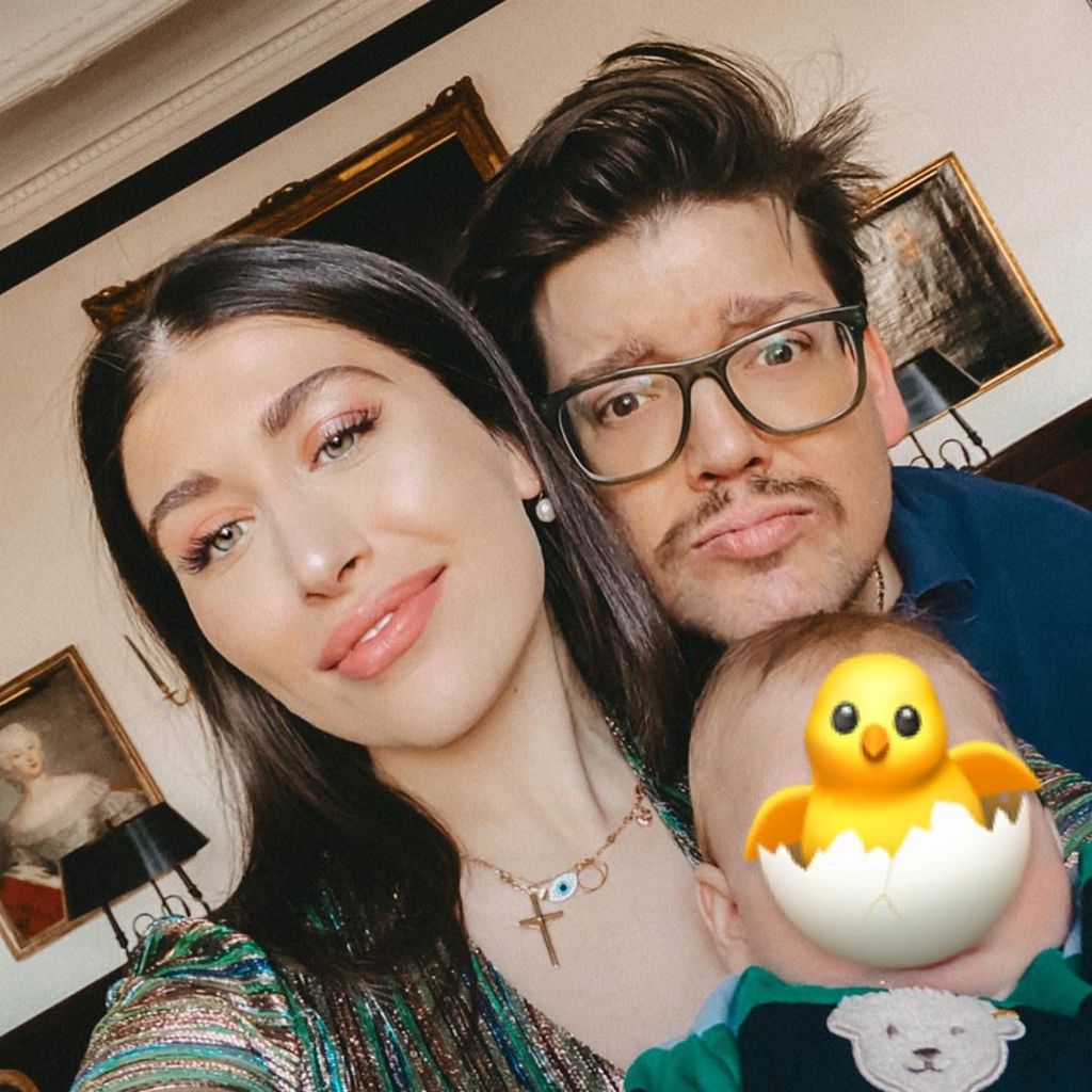 Diana June mit ihrem Ex-Mann und dem gemeinsamen Sohn