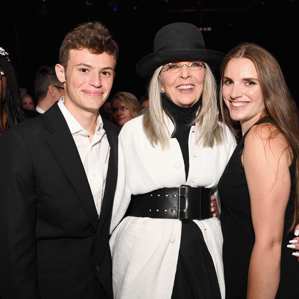 Diane Keaton mit ihren Kindern Duke und Dexter im Juni 2018