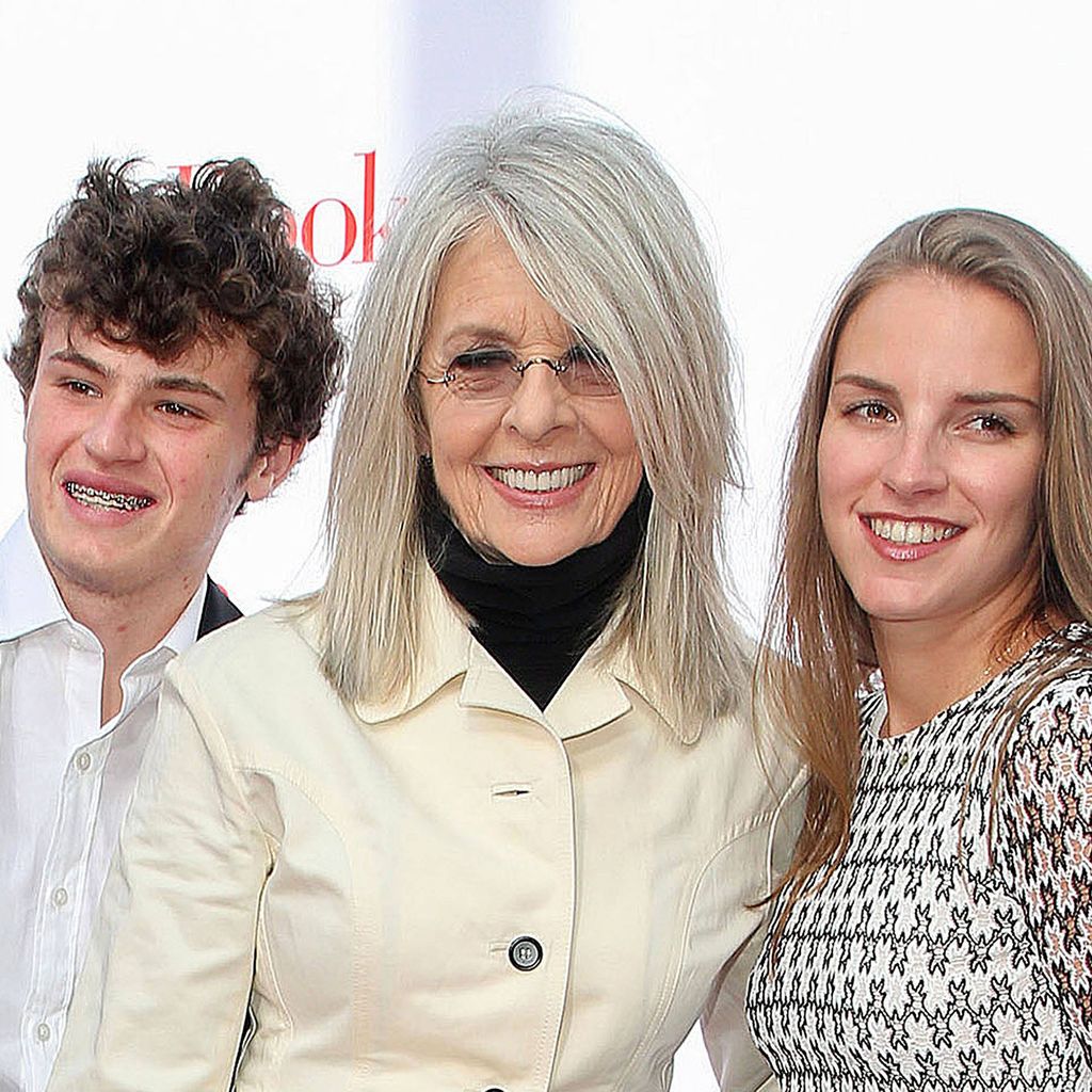 Diane Keaton und ihre Kinder Duke und Dexter im Jahr 2018
