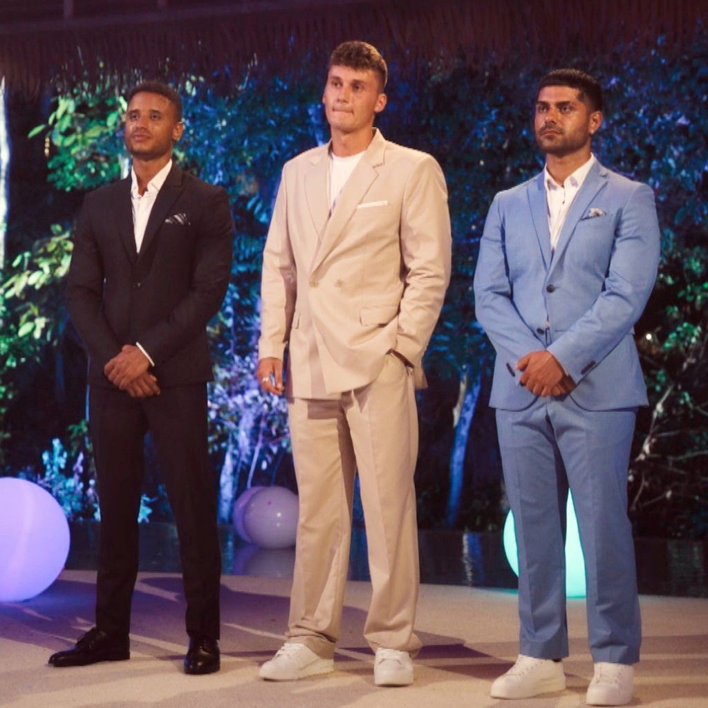 Die Bachelorette-Kandidaten Jesaia, Fynn und Adrian im Halbfinale