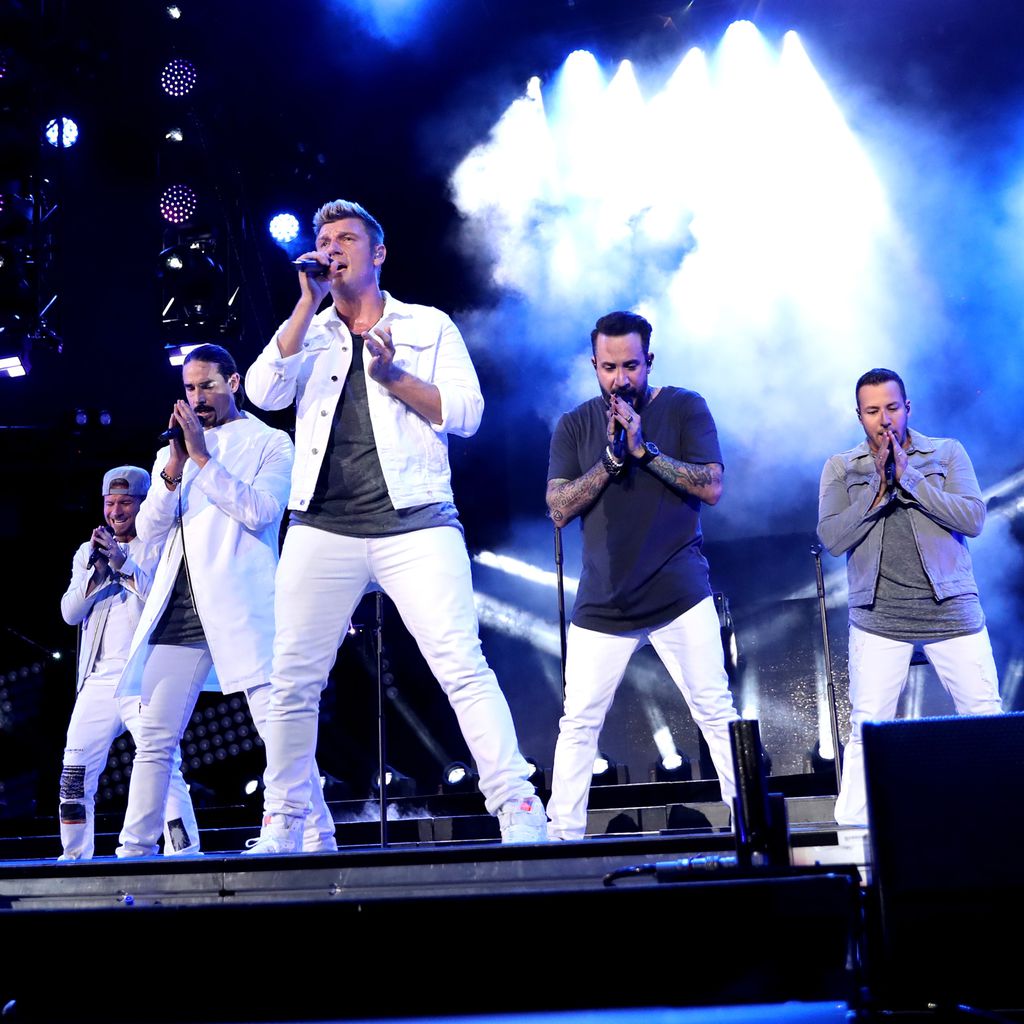 Die Backstreet Boys bei einem Konzert in Los Angeles