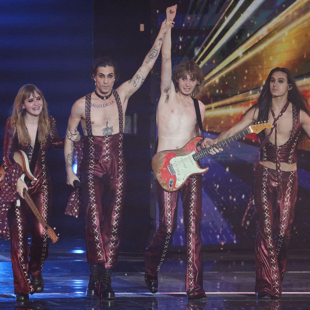 Die Band Måneskin beim ESC