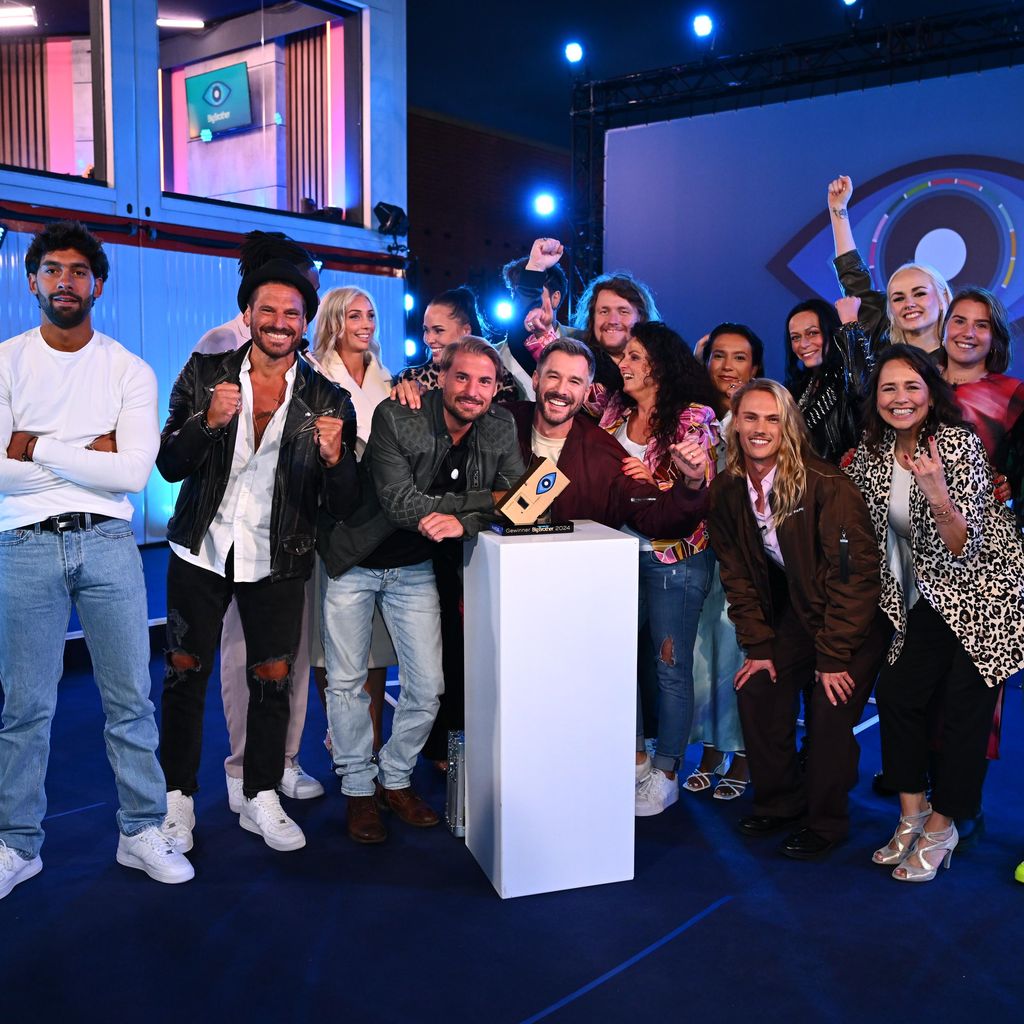 Die "Big Brother"-Bewohner und Jochen Schropp