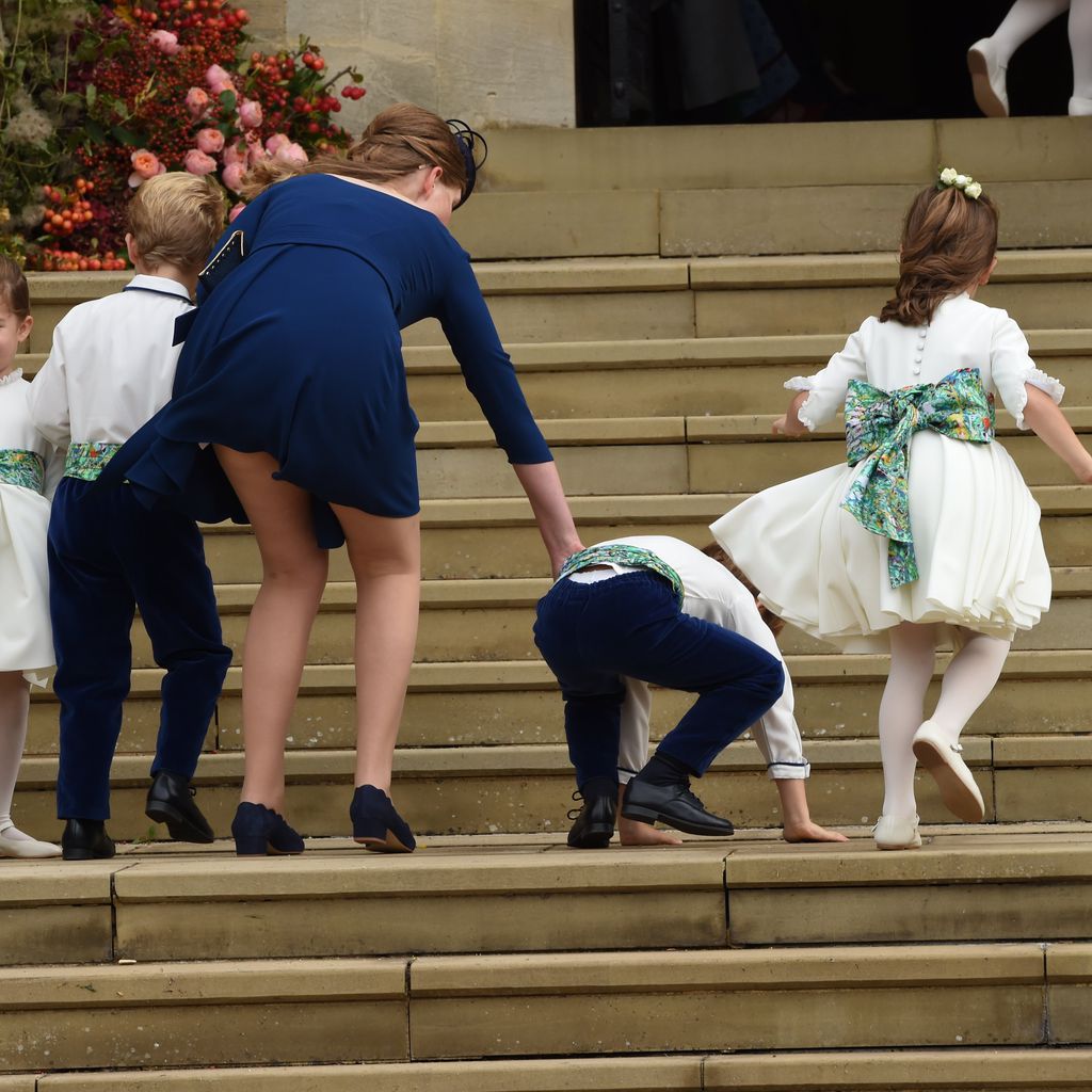 Die Bridesmaids und Page Boys bei der Hochzeit von Prinzessin Eugenie