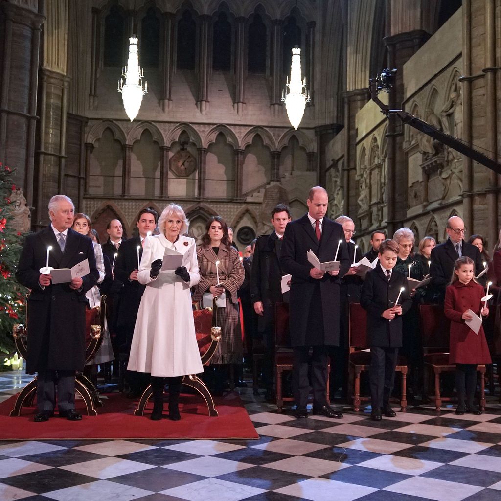 Die britische Königsfamilie beim Weihnachtskonzert in der Westminster Abbey, Dezember 2022