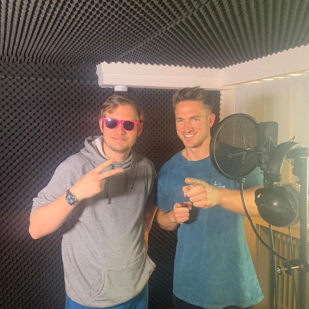 Die BTN-Stars Falko Ochsenknecht und Patrick Fabian im Studio
