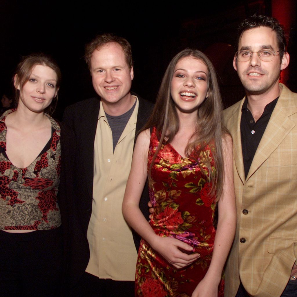 Amber Benson, Joss Whedon, Michelle Trachtenberg und Nicholas Brendon, 2001