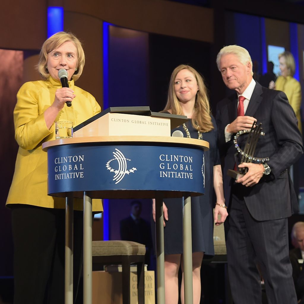Hillary Clinton, Chelsea Clinton und Bill Clinton