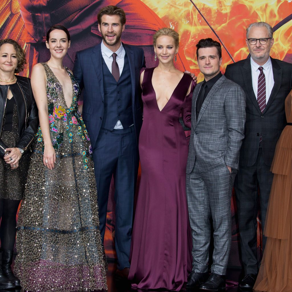 Liam Hemsworth, Hunger Games, Jennifer Lawrence, Jena Malone, Josh Hutcherson, Willow Shields und Fr