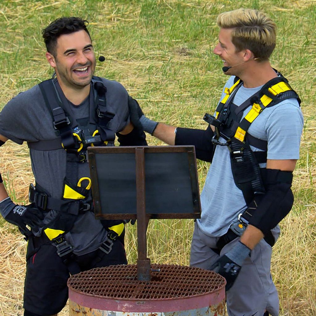 Die "Das Sommerhaus der Stars"-Kandidaten Lars Steinhöfel und Dominik Schmitt