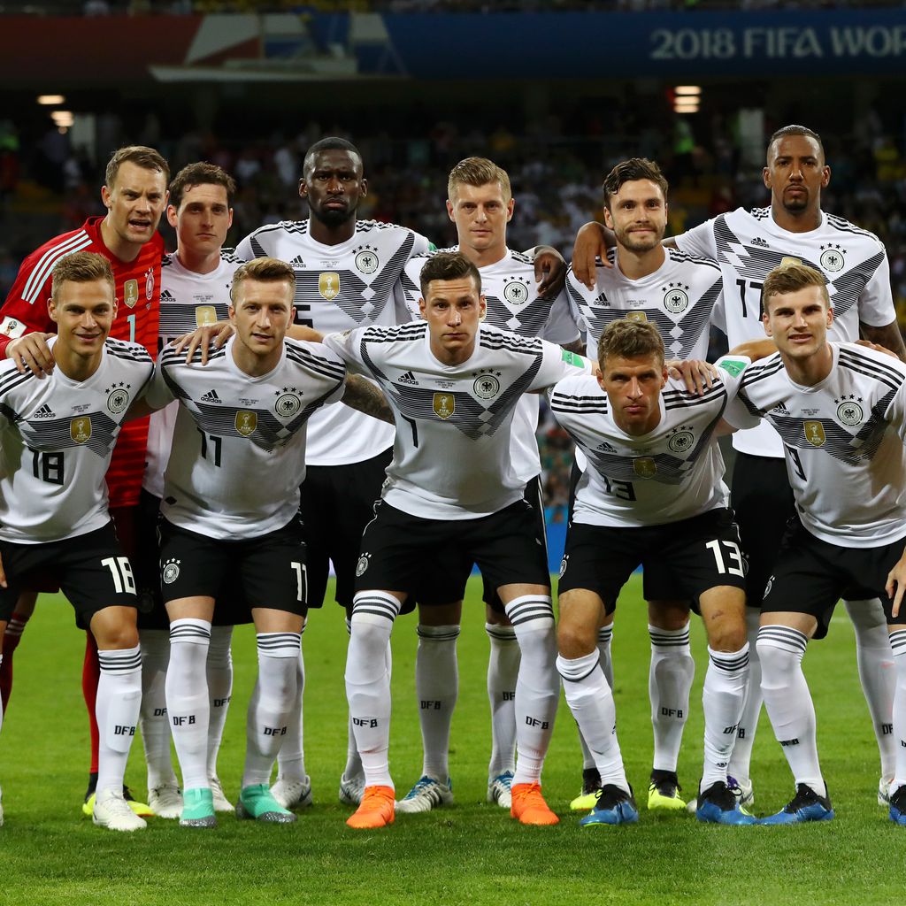 Die deutsche Nationalmannschaft vor dem WM-Vorrundenspiel gegen Schweden