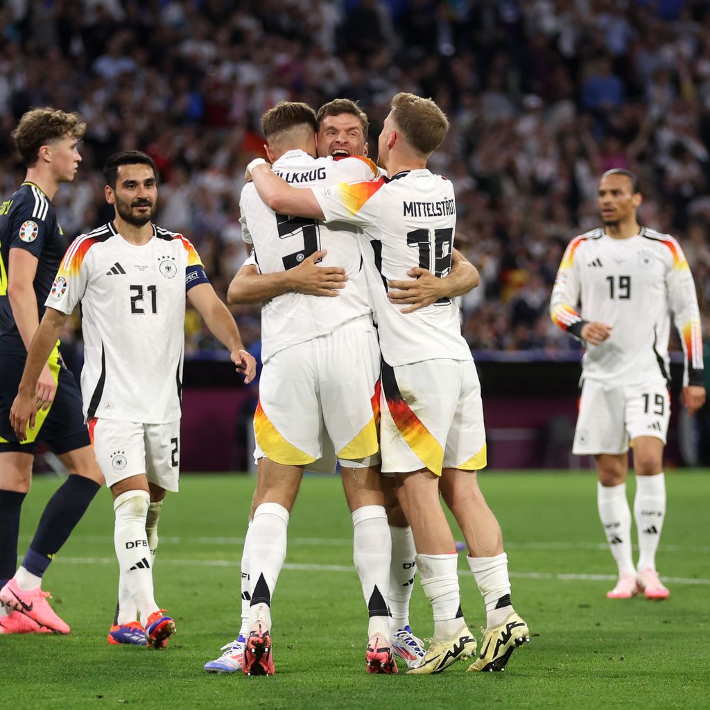 Die deutsche Nationalelf beim Auftaktspiel der EM 2024