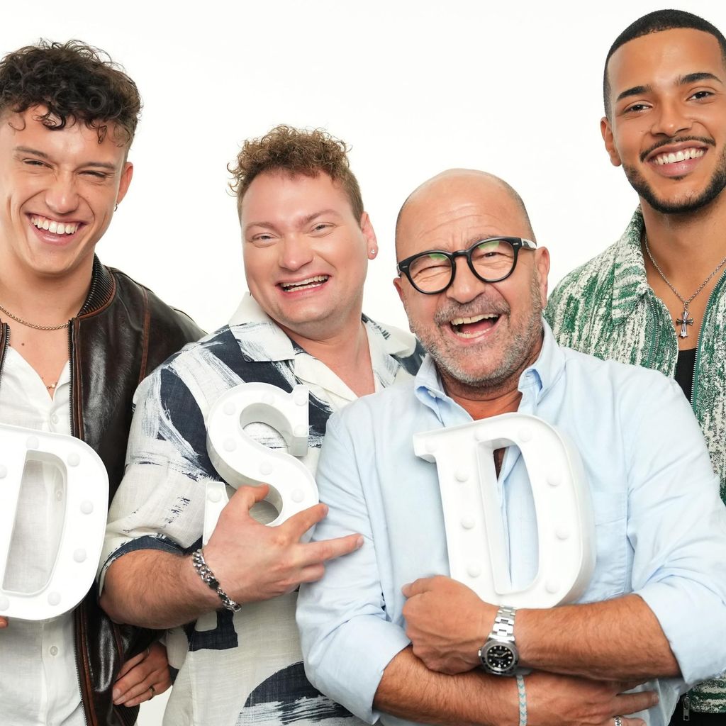 Die DSDS-Finalisten Tom Mc Conner, Christian Jährig, Nissim Mizrahi und Philip Matas