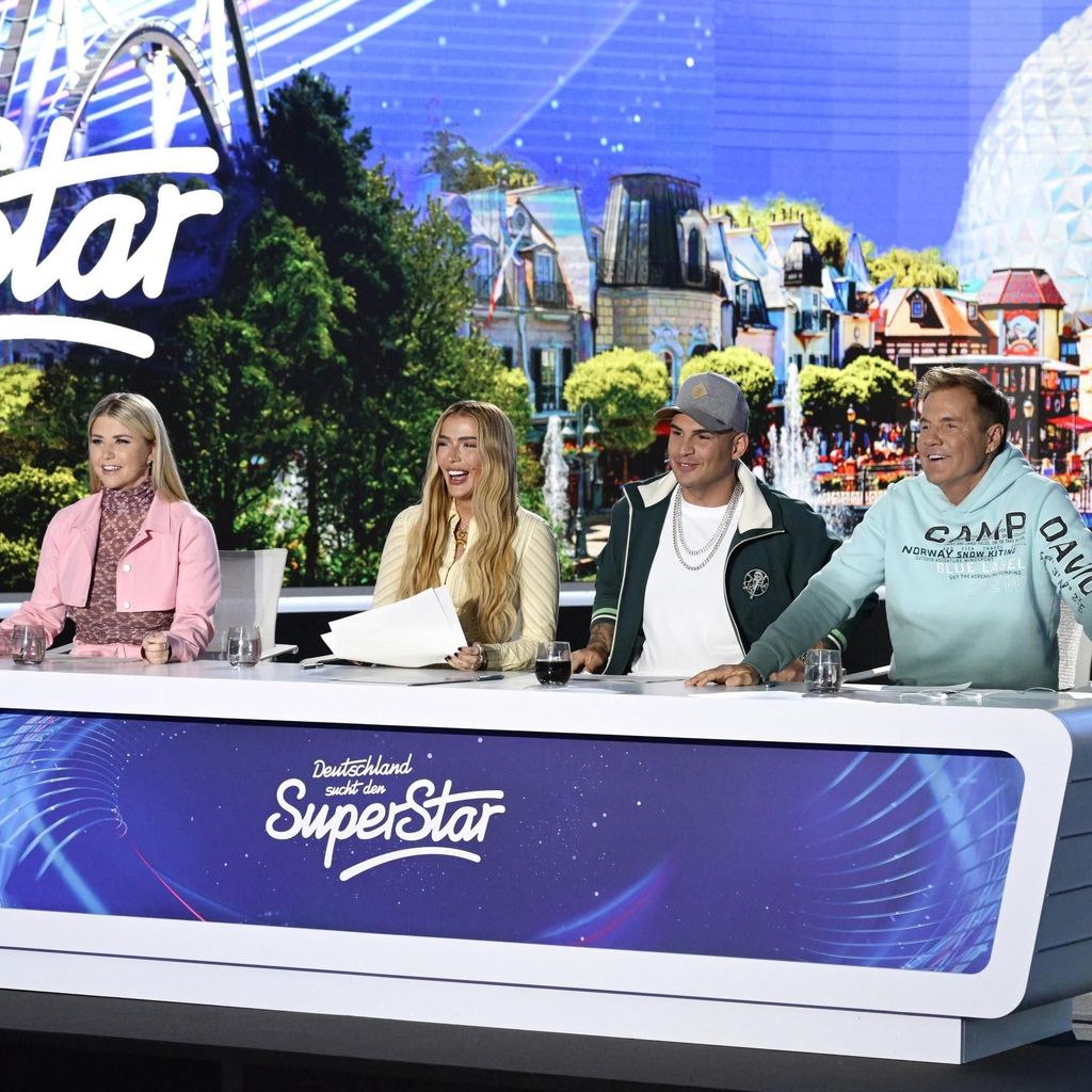 Beatrice Egli, Loredana, Pietro Lombardi und Dieter Bohlen in der DSDS-Jury