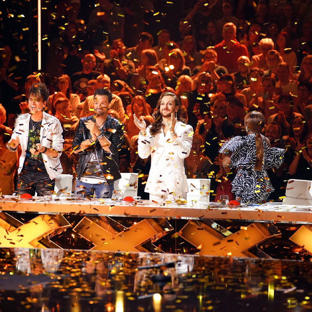 Die Ehrlich Brothers, Riccardo Simonetti, Motsi Mabuse und Michael Michalsky bei "Das Supertalent"