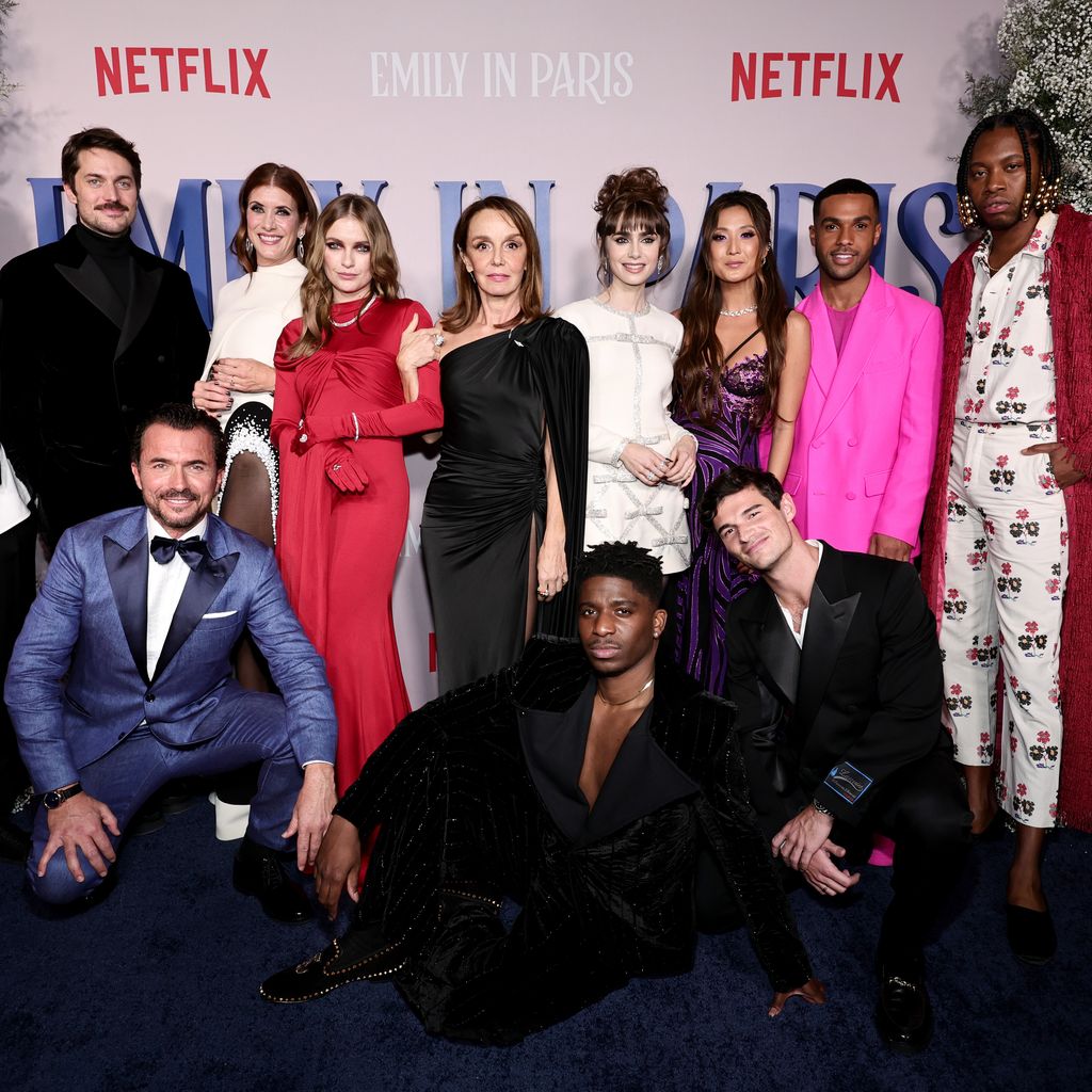 Die "Emily in Paris"-Darsteller bei der Premiere der dritten Staffel in New York, 2022