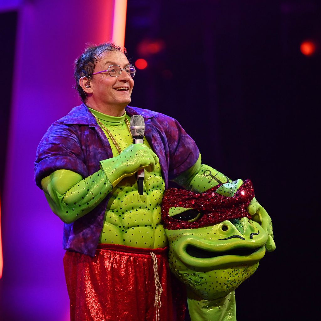 Wigald Boning kurz nach seiner Enthüllung bei "The Masked Singer"