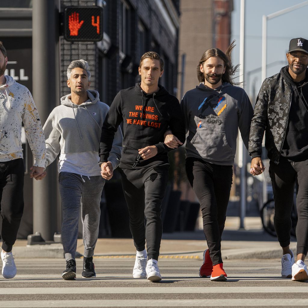 Die Fab Five bei einem Shooting für die vierte Staffel von "Queer Eye"