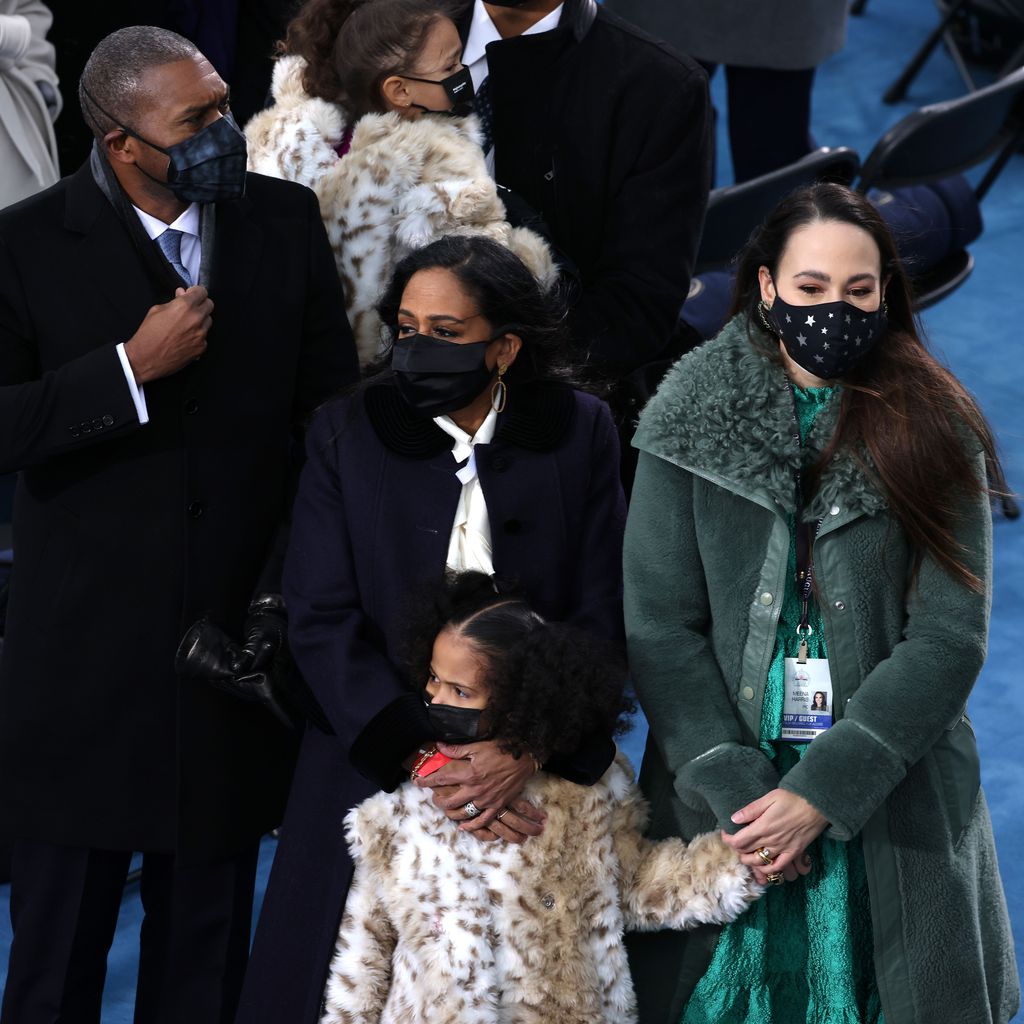 Die Familie von Kamala Harris bei ihrer Vereidigung als Vize-Präsidentin im Januar 2021