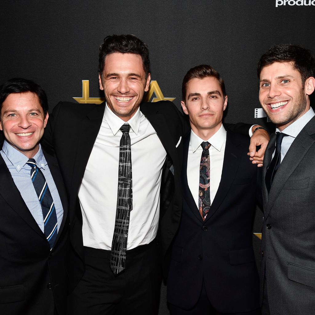 Scott Neustadter, James und David Franco mit Michael H. Weber bei den 21. Hollywood Film Awards