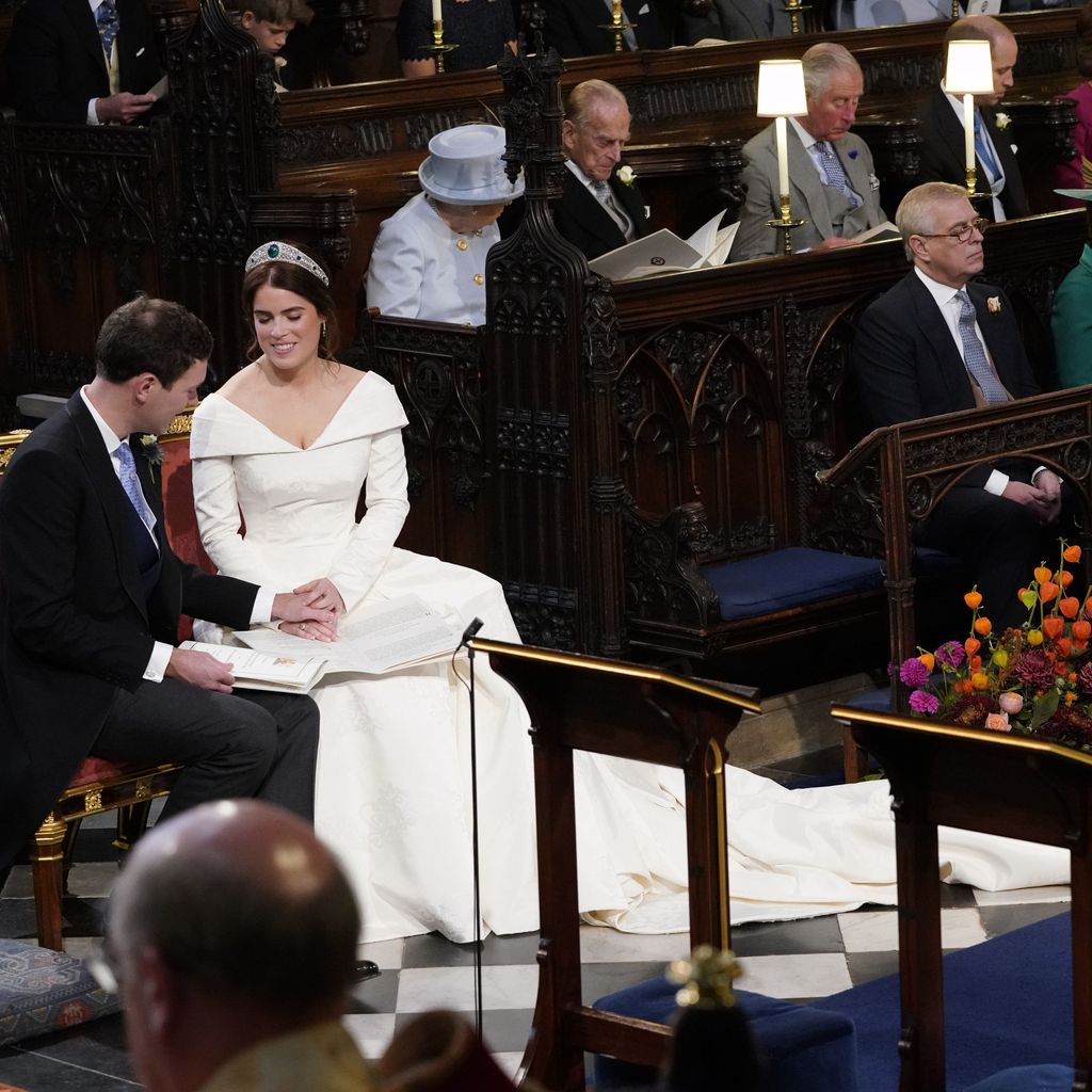 Jack Brooksbank und Prinzessin Eugenie bei ihrer Hochzeit 2018