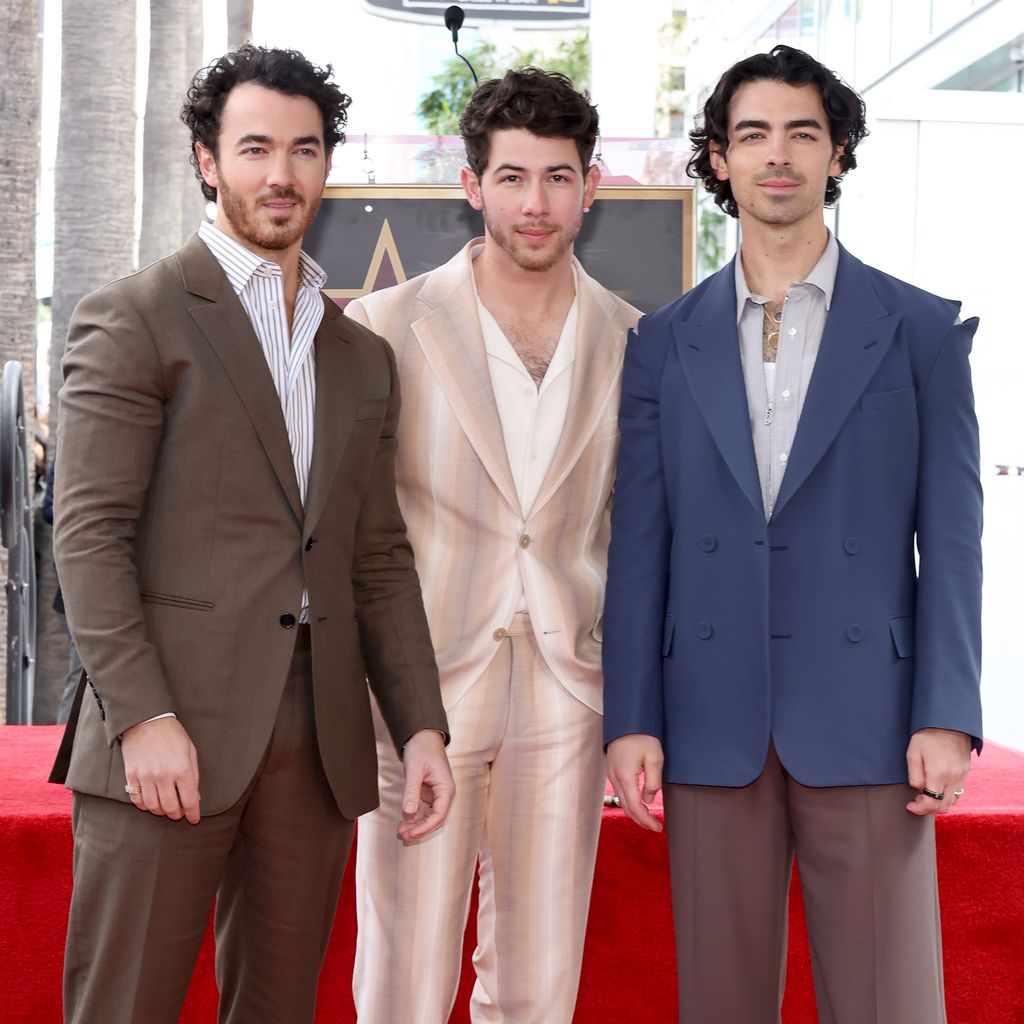 Die Jonas Brothers während ihrer "Hollywood Walk of Fame"-Auszeichnung