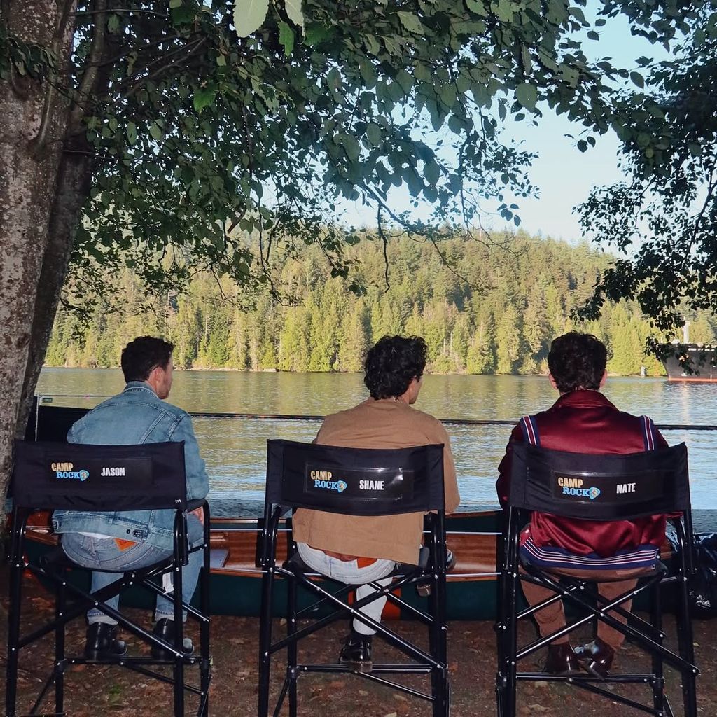 Die "Jonas Brothers" am Set vom "Camp Rock 3"