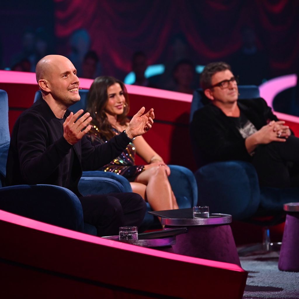 Die Juroren Oli. P, Sarah Lombardi und Hans Sigl bei "Pretty in Plüsch"