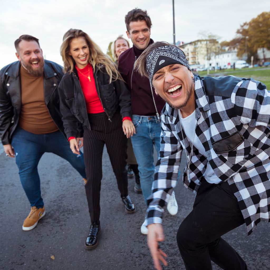 Die "Köln 50667"-Stars Christoph Oberheide, Carolina Noeding, Daniel Peukmann und Danny Liedtke