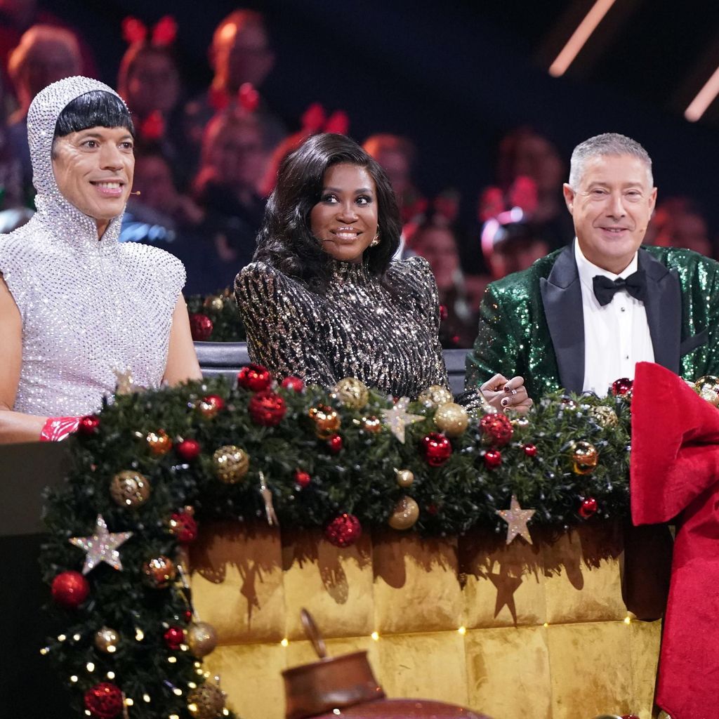 Die "Let's Dance"-Jury und Daniel Hartwich bei der "Let's Dance"-Weihnachtsshow 2024