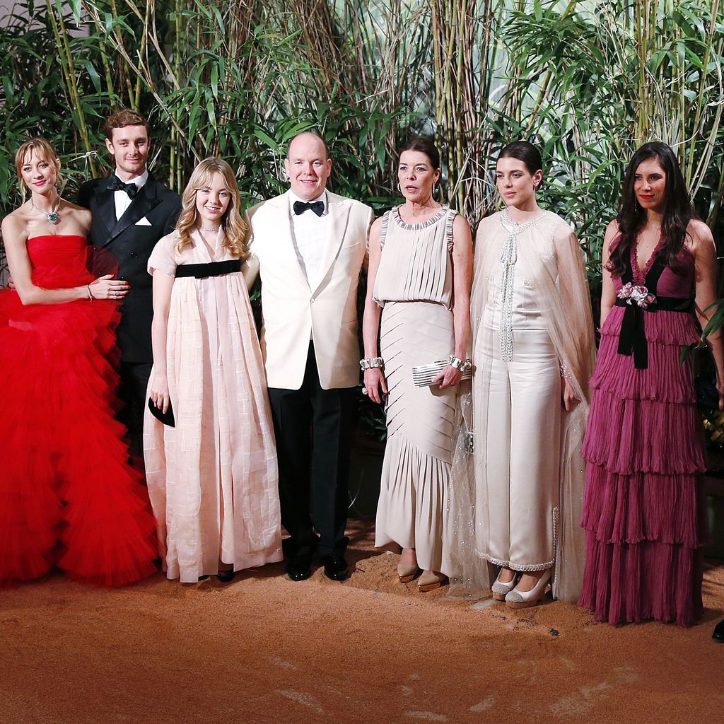 Albert II von Monaco, Karl Lagerfeld, Charlotte Casiraghi und Caroline von Monaco