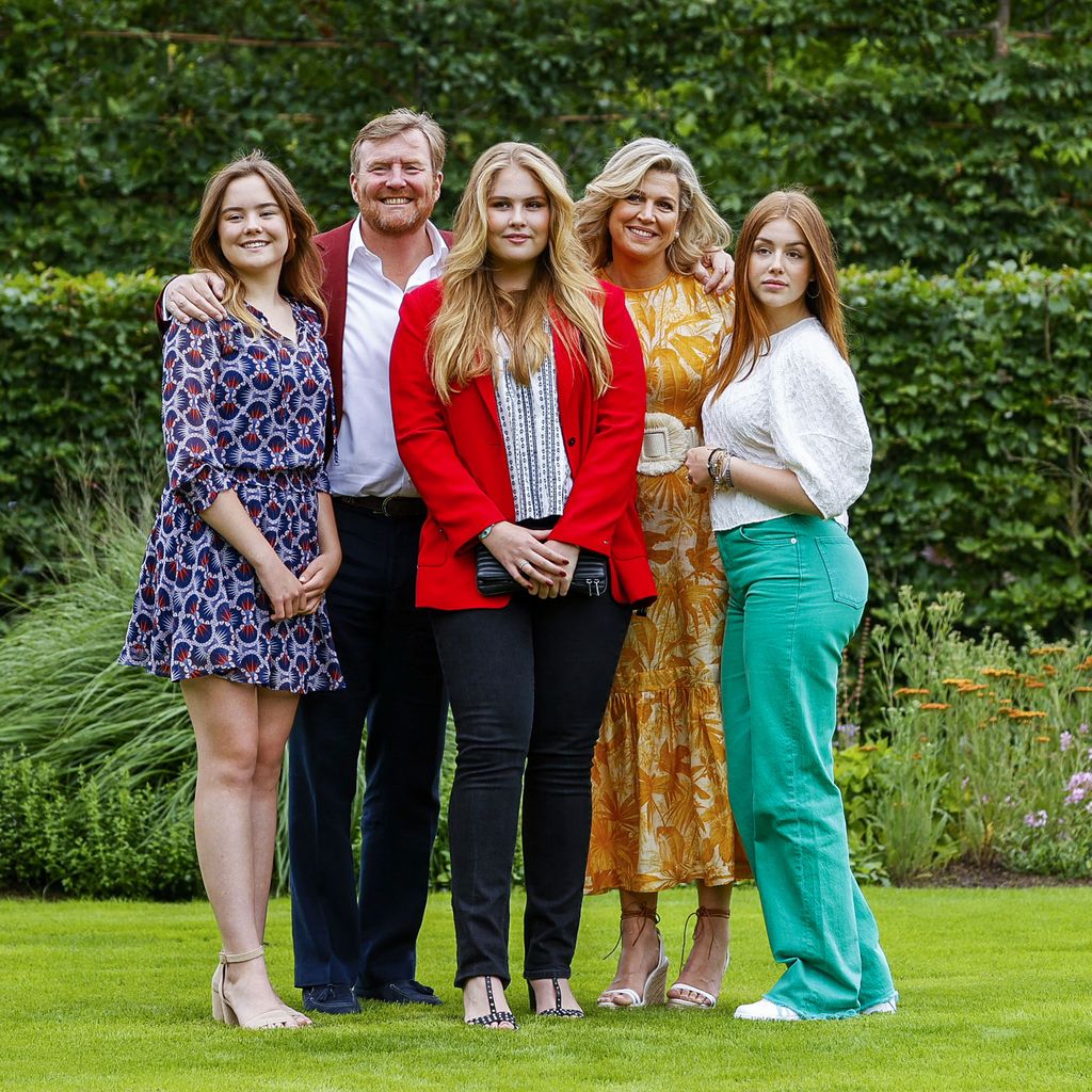 Die niederländische Königsfamilie im Juli 2021