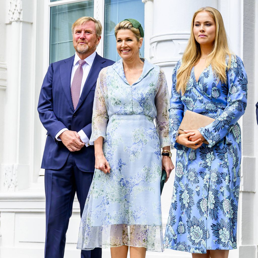 Die niederländische Königsfamilie bei der Sitzung des Staatsrats im Paleis Kneuterdijk in Den Haag