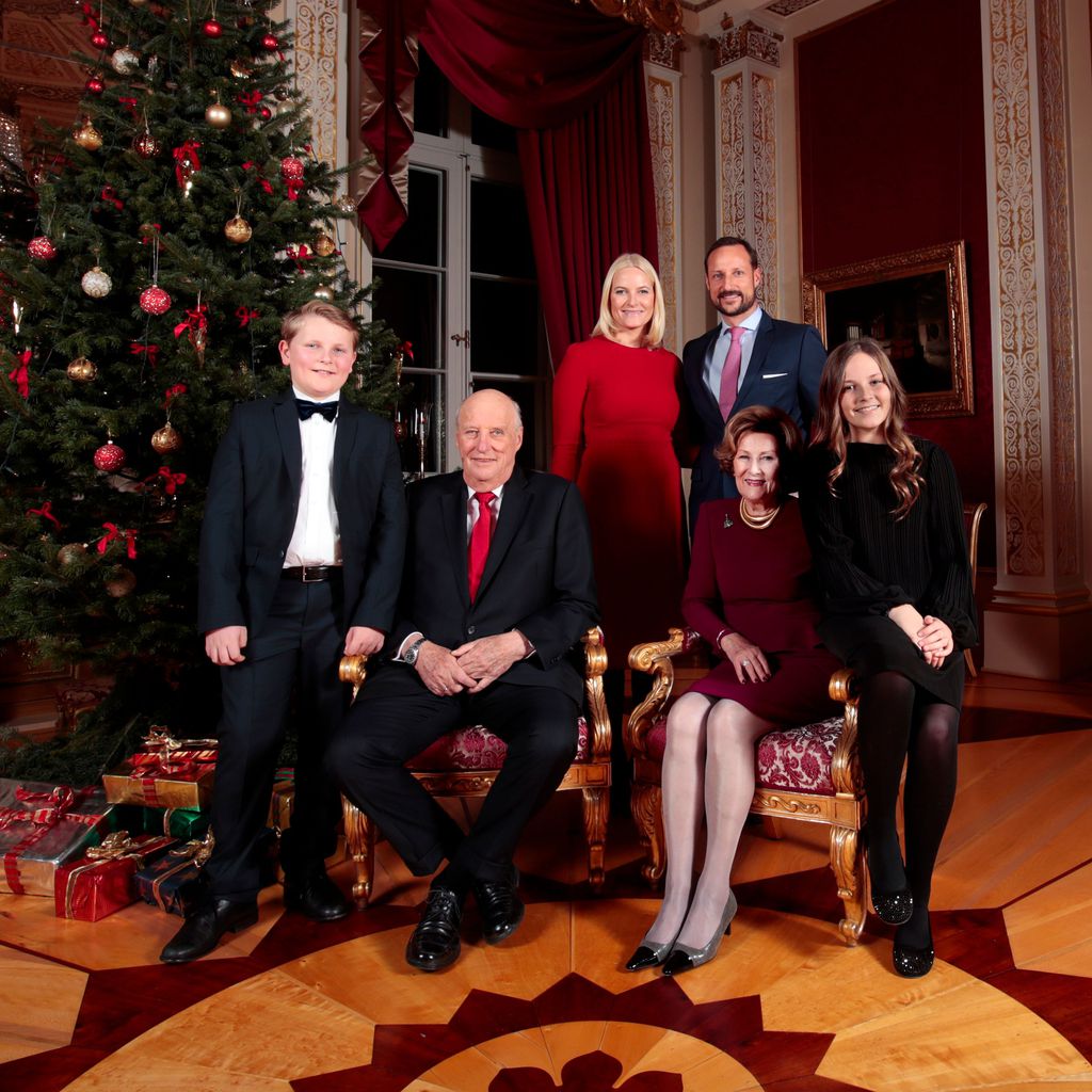 Die norwegische Königsfamilie an Weihnachten 2017