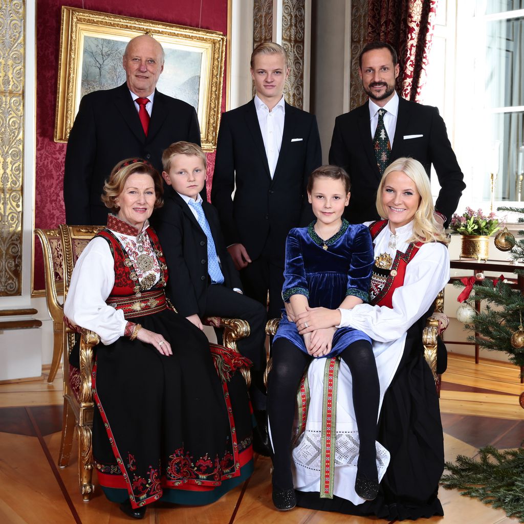 Die norwegische Königsfamilie Weihnachten 2013