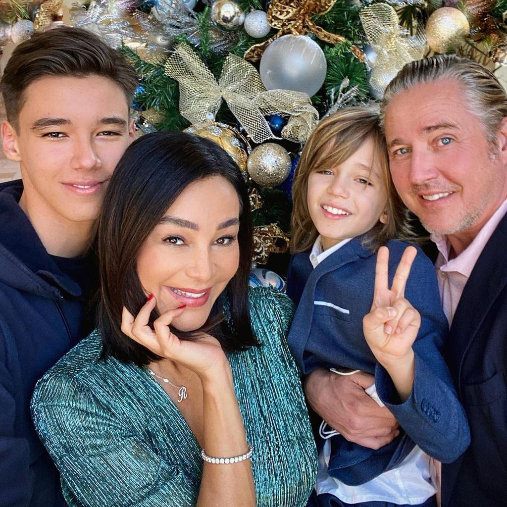 Verona und Franjo Pooth mit ihren Söhnen San Diego und Rocco