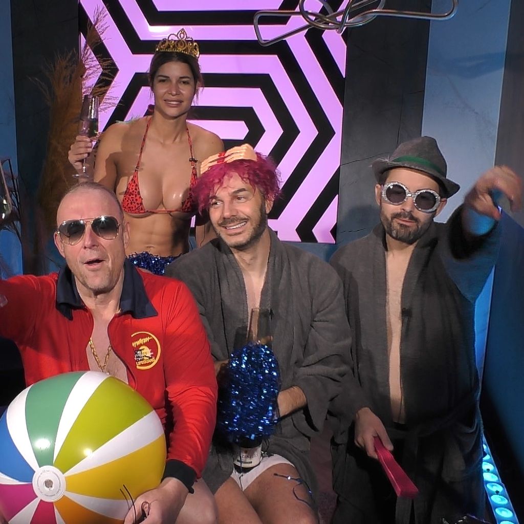 Die "Promi Big Brother"-Finalisten: Rainer Gottwald, Sam Dylan, Micaela Schäfer und Menderes