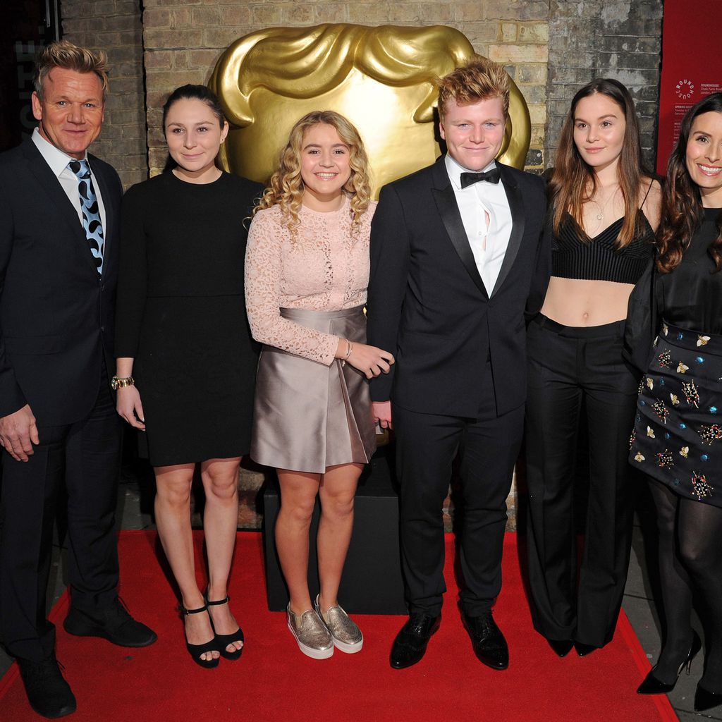 Gordon, Megan, Matilda, Jack, Holly und Tana Ramsay bei den BAFTA Children's Awards