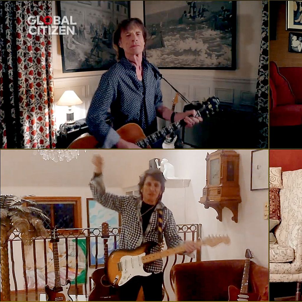 Die Rolling Stones beim "One World: Together At Home"-Benefiz-Konzert