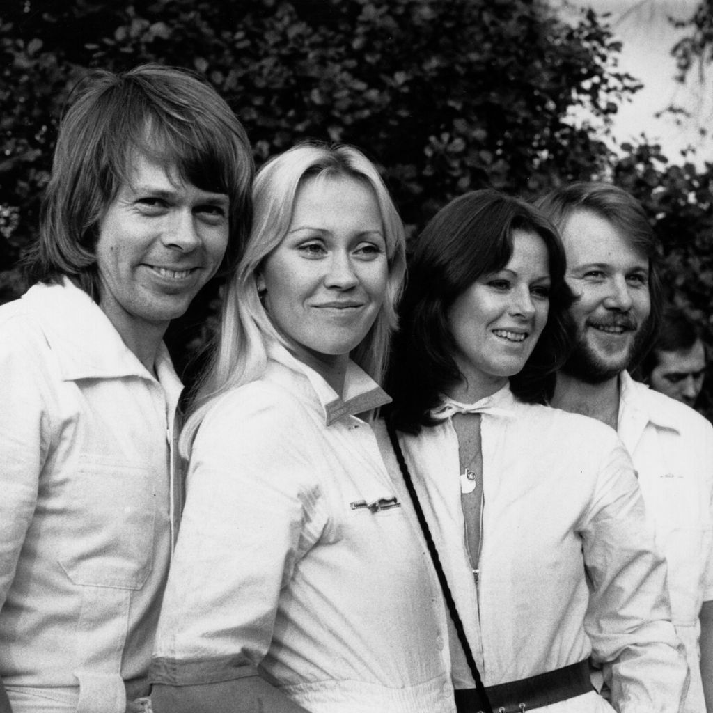 Die schwedische Band ABBA in London, 1976