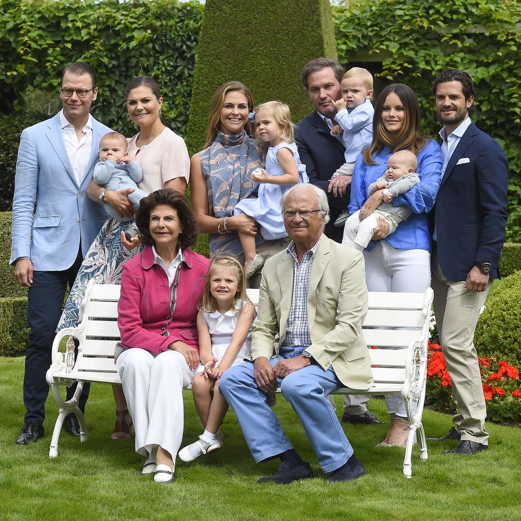 Die schwedische Königsfamilie im Juli 2016