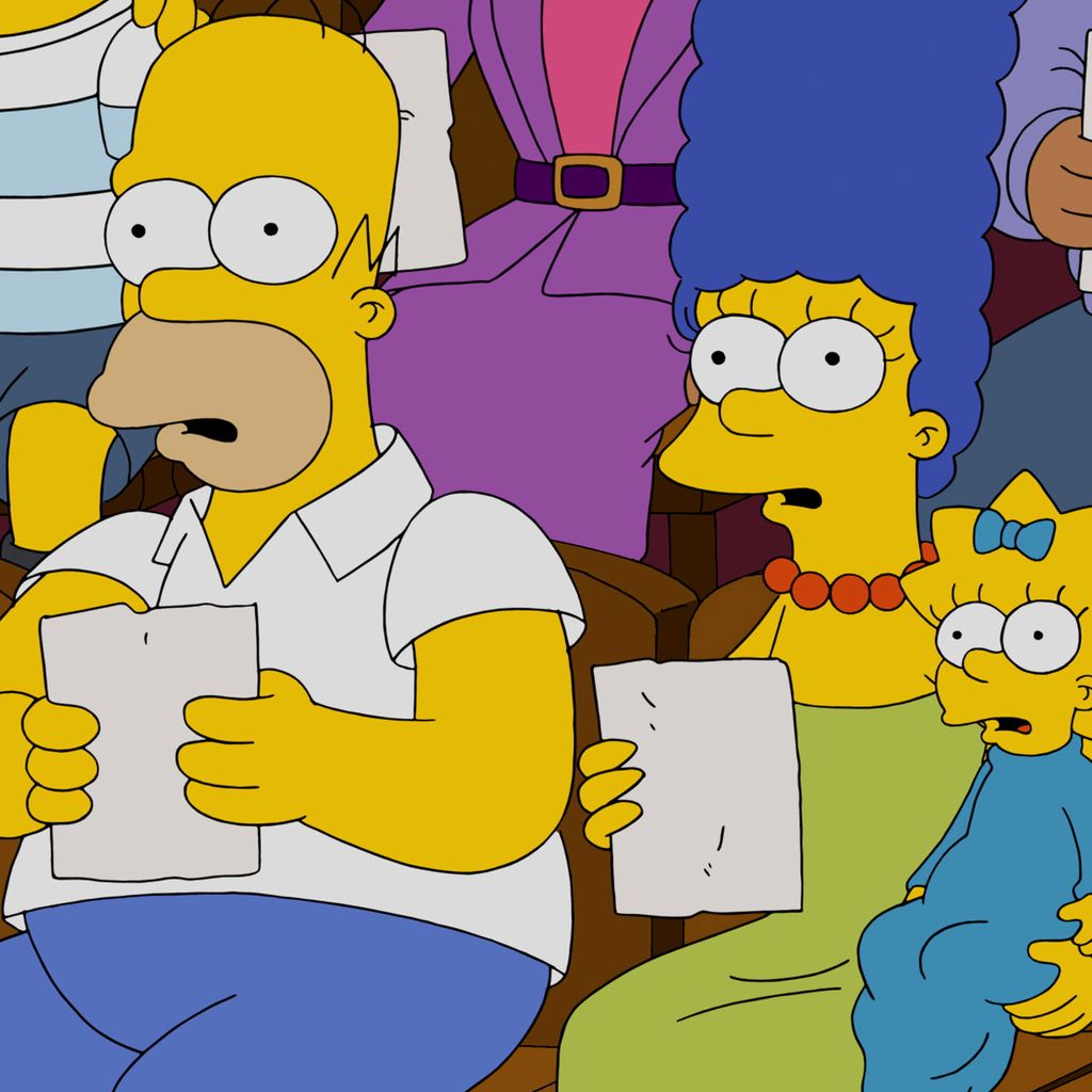 Homer, Marge und Maggie Simpsons